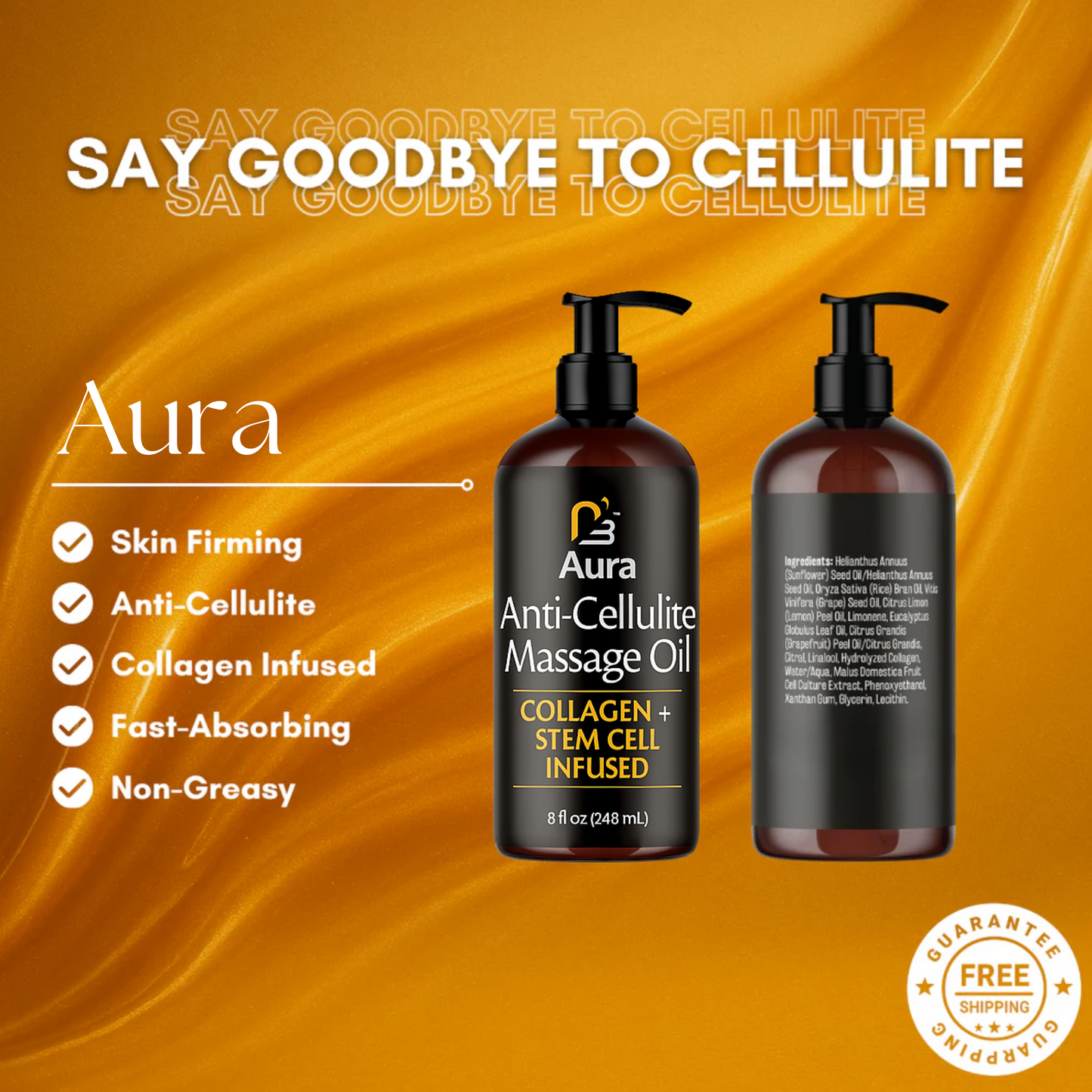 Aura Anti-Cellulite Massage Oil