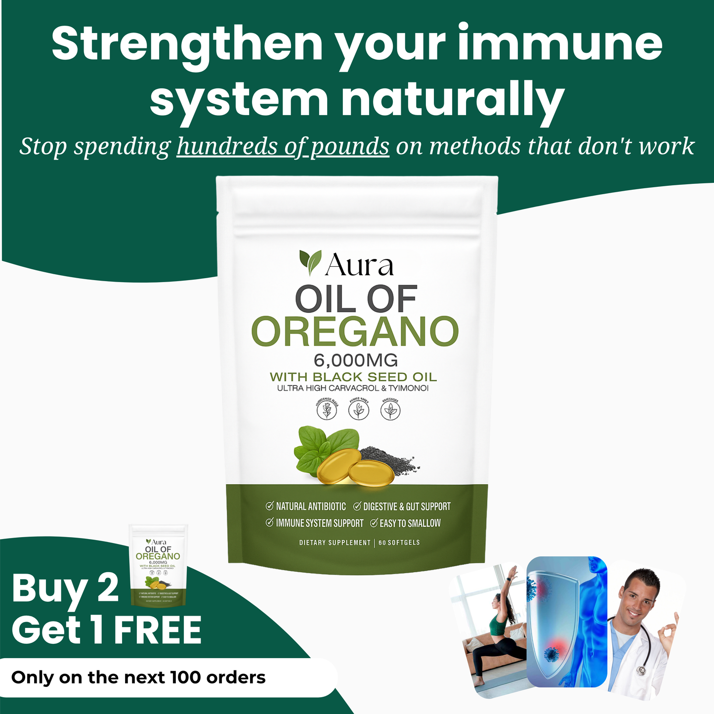Aura - Oil Of Oregano Softgels